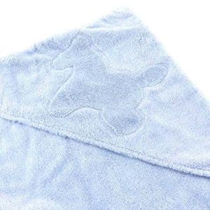 Herms Light Blue Horse Logo Towel 232502 - image 1